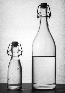 Bottles of different sizes